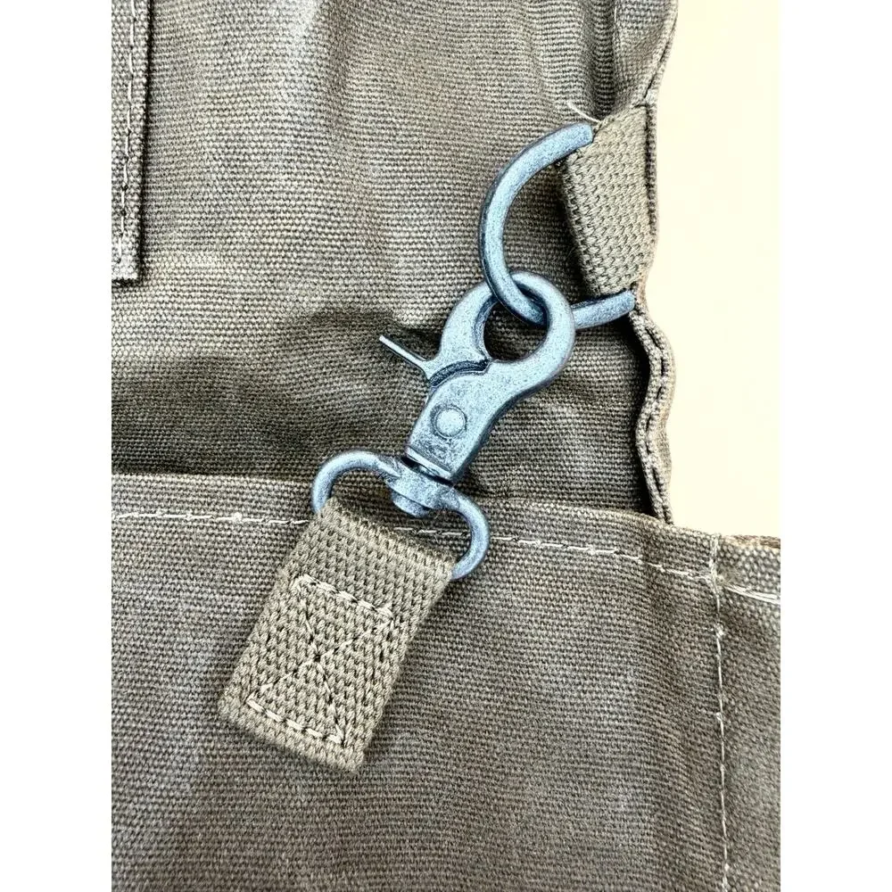 Barebones Harvest Gathering Bag Waxed Canvas Dark Khaki Waterproof Liner GDN-068